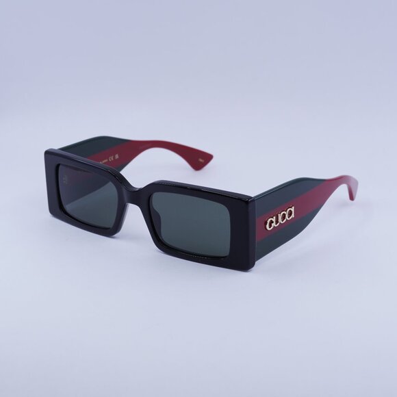 🕶️ New Gucci GG1860S 001 Sunglasses - Black Frame, Grey Lenses - Picture 1 of 10